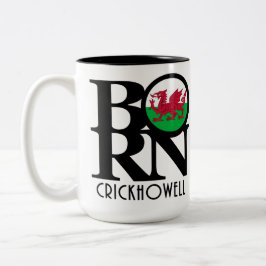 Taza Bicolor BORN Crickhowell Wales 15oz