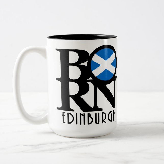 Taza Bicolor BORN Edinburgh Scotland 15oz (Izquierda)