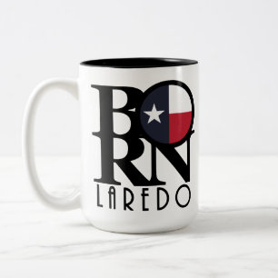 Taza Bicolor BORN Laredo Texas 15oz