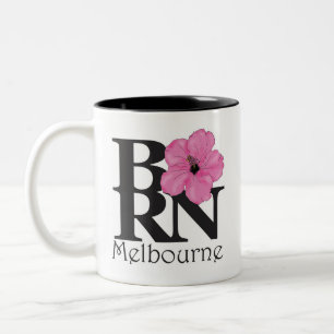 Taza Bicolor BORN Melbourne Pink Hibiscus
