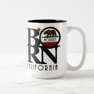 Taza Bicolor BORN Monterey, California 15 oz