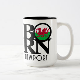 Taza Bicolor BORN Newport Wales 15oz