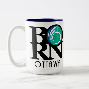 Taza Bicolor BORN Ottawa 15oz (bandera de la ciudad)