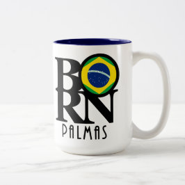 Taza Bicolor BORN Palmas 11oz