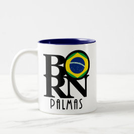 Taza Bicolor BORN Palmas 11oz