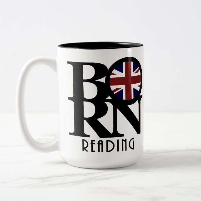 Taza Bicolor BORN Reading England 15oz (Izquierda)