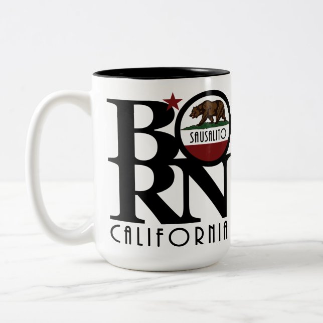 Taza Bicolor BORN Sausalito CA 15oz (Izquierda)