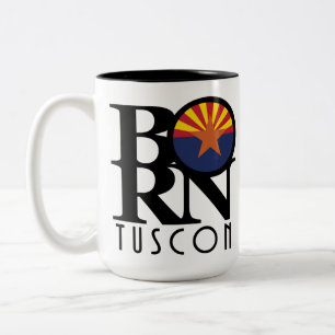 Taza Bicolor BORN Tuscon Arizona 15oz