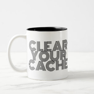 Taza Bicolor Borrar tu caché