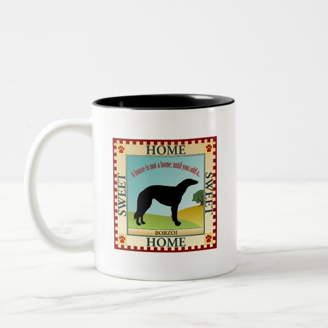 Taza Bicolor Borzoi (Izquierda)