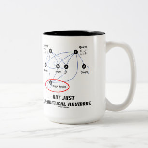 Taza Bicolor Bosón de Higgs no apenas teórico más