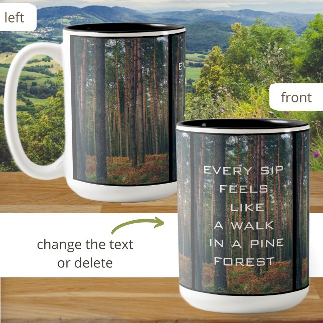 Taza Bicolor Bosque de pinos (Subido por el creador)