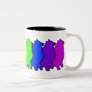 Taza Bicolor Bosque del noruego del arco iris