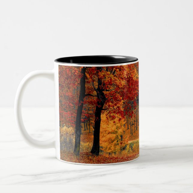 Taza Bicolor Bosque del otoño (Izquierda)