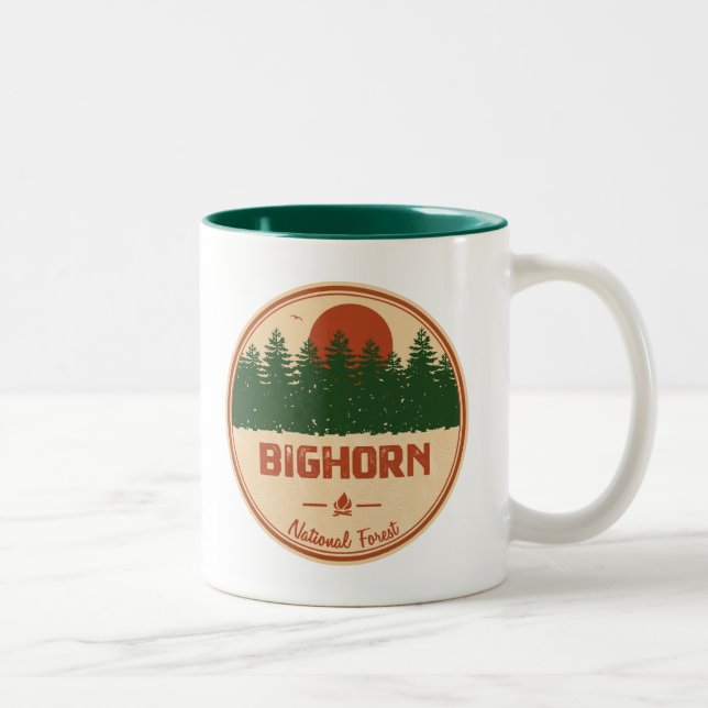 Taza Bicolor Bosque nacional de Bighorn (Derecha)