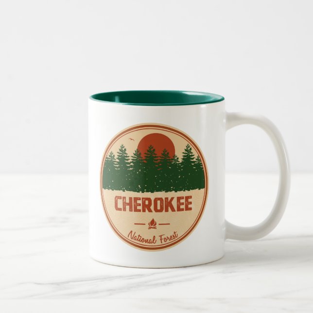 Taza Bicolor Bosque nacional de Cherokee (Derecha)