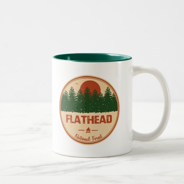 Taza Bicolor Bosque nacional de Flathead (Derecha)