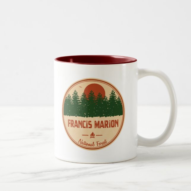 Taza Bicolor Bosque nacional de Francis Marion (Derecha)