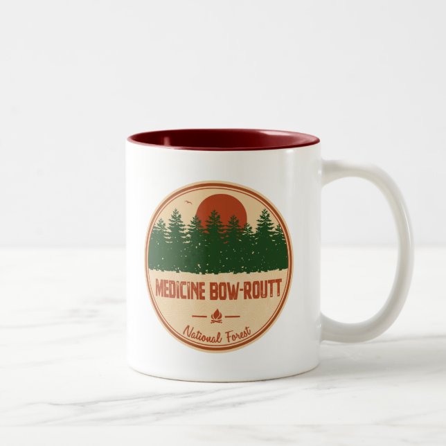 Taza Bicolor Bosque nacional de Medicine Bow-Routt (Derecha)