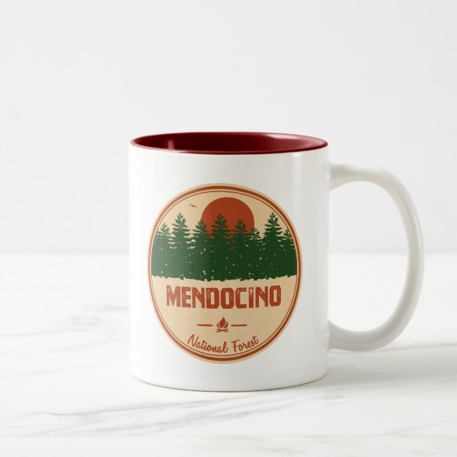 Taza Bicolor Bosque nacional de Mendocino (Derecha)