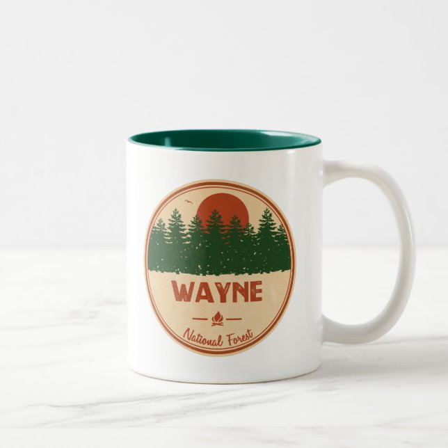 Taza Bicolor Bosque nacional de Wayne (Derecha)