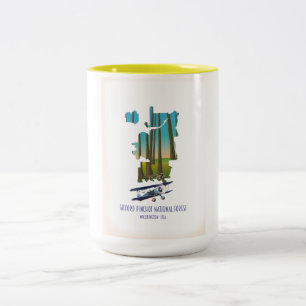 Taza Bicolor Bosque Nacional Gifford Pinchot, estado de washing