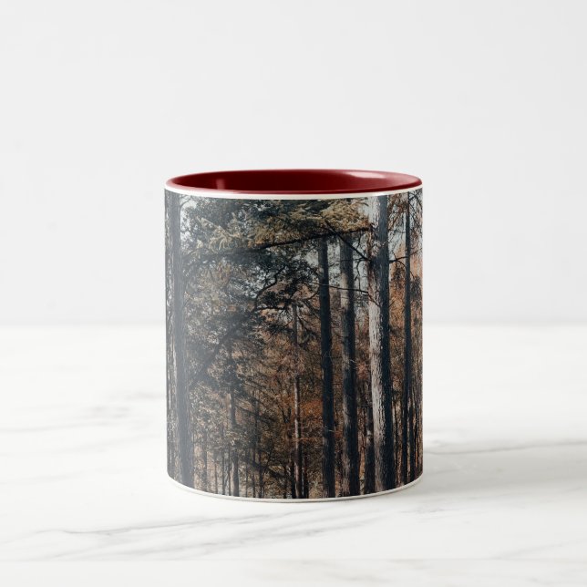 Taza Bicolor Bosque relajante escénico (Centro)