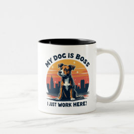 Taza Bicolor Boss Dog Mug