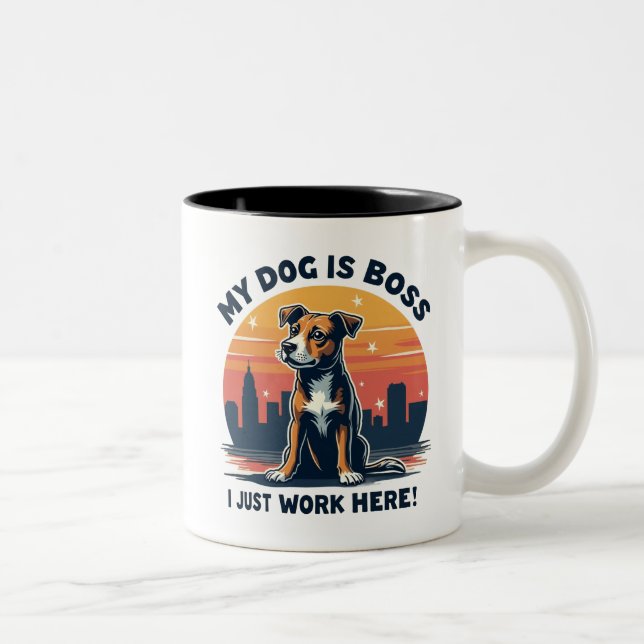 Taza Bicolor Boss Dog Mug (Derecha)