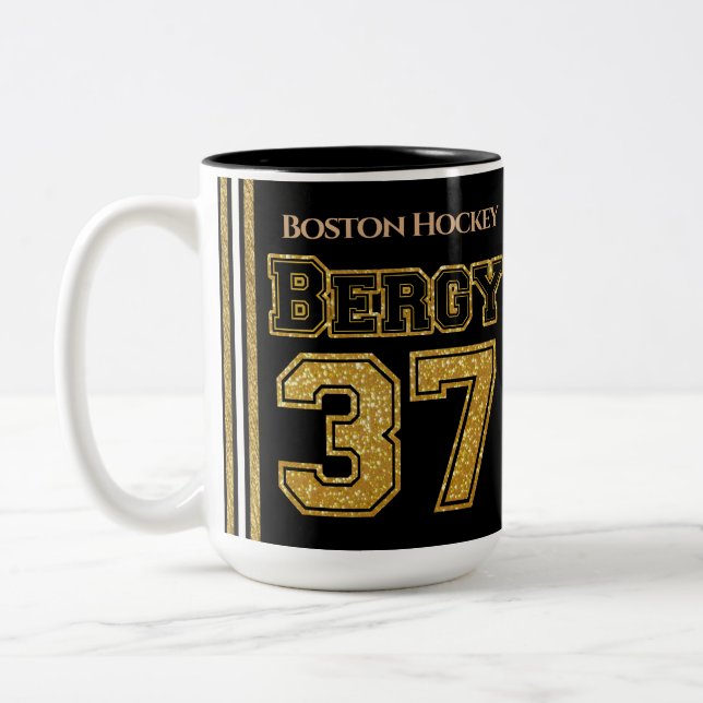 Taza Bicolor Boston Hockey Bergy 37 (Izquierda)