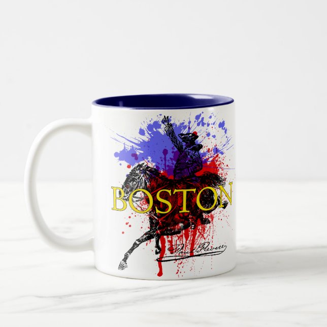 Taza Bicolor Boston Paul Revere Ringer Mug (Izquierda)