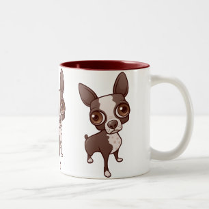 Taza Bicolor Boston Terrier Mug
