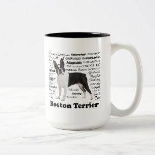Taza Bicolor Boston Terrier Travelodge Mug