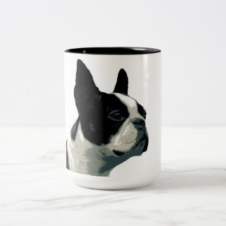 Taza Bicolor Boston Terrior
