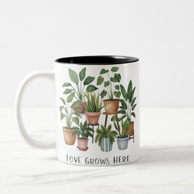 Taza Bicolor Botanical Coffee Mug (Izquierda)