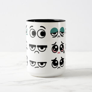 Taza Bicolor Botella de Agua con Ojos de Dibujos Animados Diver