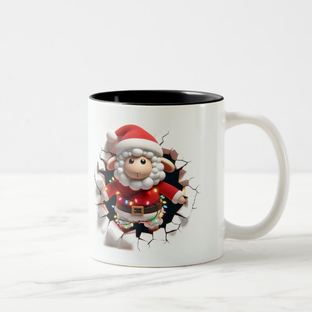 Taza Bicolor Both Side 3D Christmas | Merry Christmas Mug (Derecha)