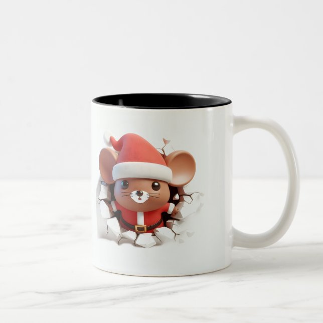 Taza Bicolor Both Side 3D Christmas | Merry Christmas Mug (Derecha)