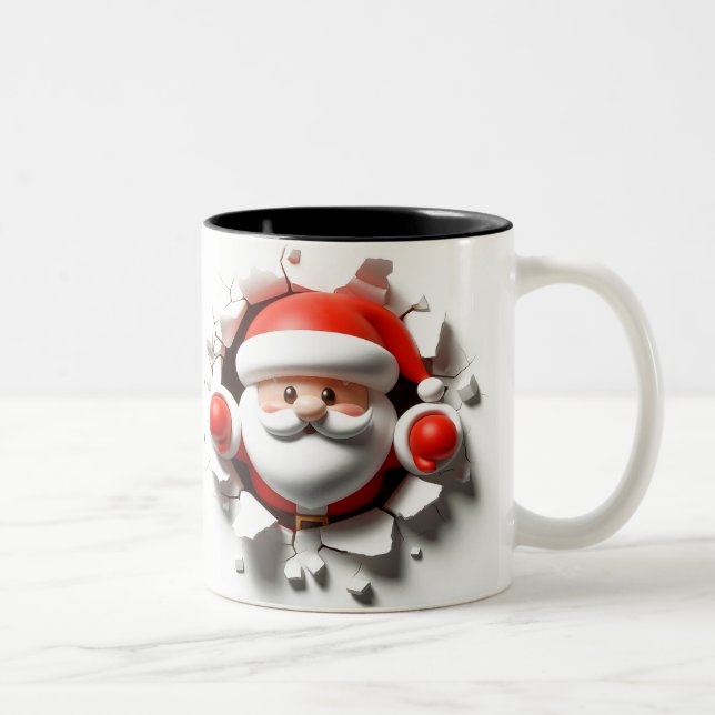 Taza Bicolor Both Side 3D Christmas | Merry Christmas Mug (Derecha)