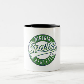 Taza Bicolor Botón del logotipo de Nigeria Sports Athletic