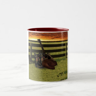 Taza Bicolor Bots Cowboy