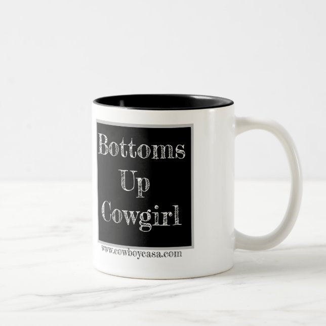 Taza Bicolor Bottoms Up Cowgirl Mug (Derecha)