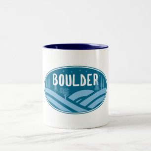 Taza Bicolor Boulder Colorado al aire libre