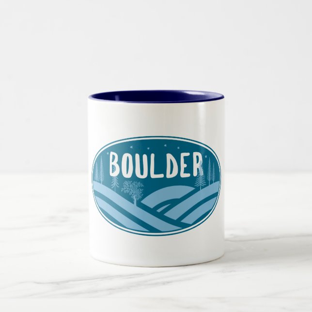 Taza Bicolor Boulder Colorado al aire libre (Centro)
