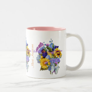 Taza Bicolor Bouquet de verano - Gran Abuela