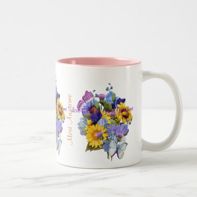 Taza Bicolor Bouquet de verano - Gran Abuela (Derecha)