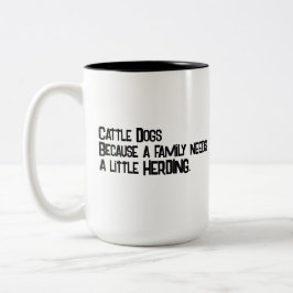 Taza Bicolor Bovino Perro Pastor Café Mug