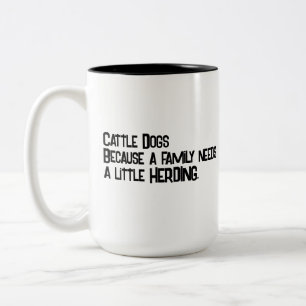 Taza Bicolor Bovino Perro Pastor Café Mug