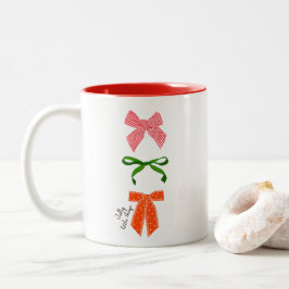 Taza Bicolor Bow Jolly Little Things Navidad 