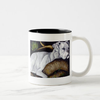 Taza Bicolor Boxeador blanco
